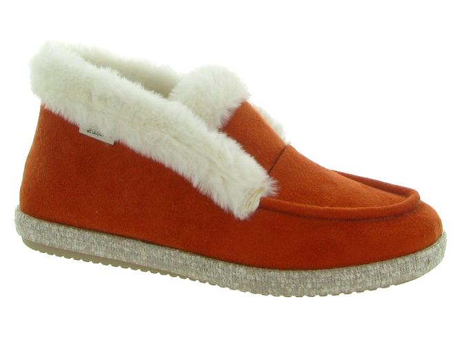 chaussons et pantoufles - Montant - femme - Synthétique - Orange - La maison de l espadrille