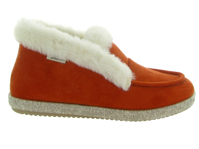 chaussons et pantoufles - Montant - femme - Synthétique - Orange - La maison de l espadrille6733401_2