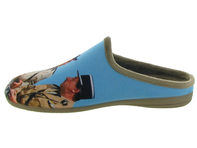 chaussons et pantoufles - Mules Sabots - homme - Toile Jean - Bleu - La maison de l espadrille6733701_4