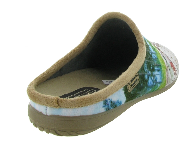 chaussons et pantoufles - Mules Sabots - homme - Toile Jean - Beige - La maison de l espadrille6733801_5