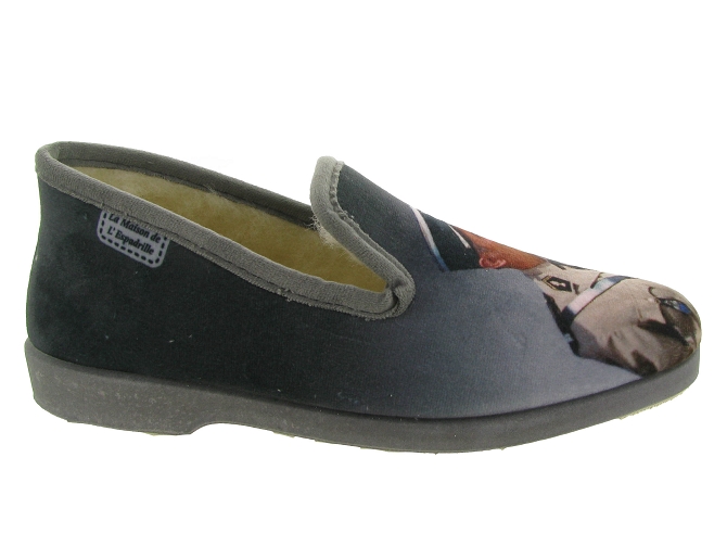 La maison de l espadrille chaussons et pantoufles 7702 gendarme gris6734001_3