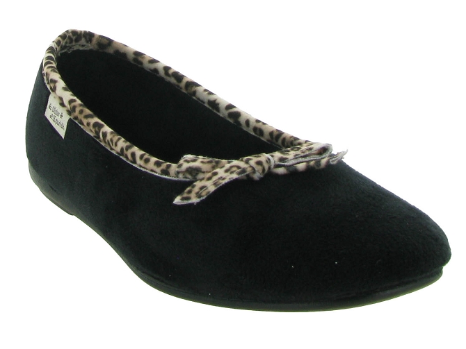 La maison de l espadrille chaussons et pantoufles 6055  ballerine leopard noir6735101_3