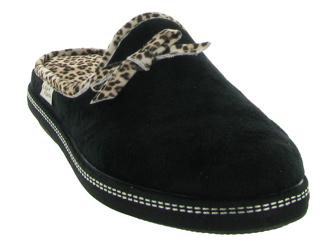 La maison de l espadrille chaussons et pantoufles 6812 mule leopard noir6735301_3