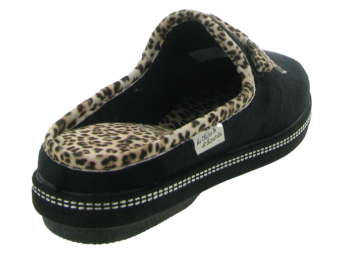 La maison de l espadrille chaussons et pantoufles 6812 mule leopard noir6735301_5