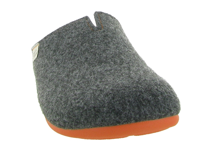 chaussons et pantoufles - Mules Sabots - homme - Feutrine - Noir - La maison de l espadrille6735401_2