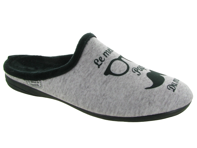 chaussons et pantoufles - Mules Sabots - homme - Synthétique - Gris - La maison de l espadrille6735701_2