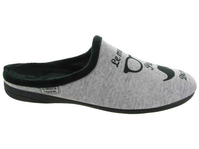 chaussons et pantoufles - Mules Sabots - homme - Synthétique - Gris - La maison de l espadrille6735701_3