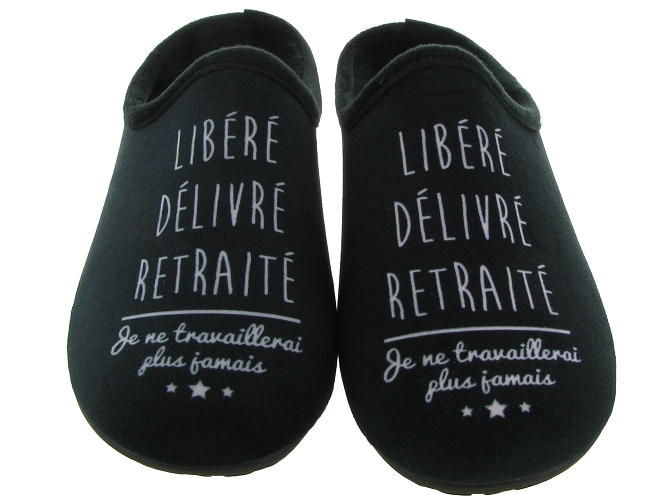 chaussons et pantoufles - Mules Sabots - homme - Synthétique - Noir - La maison de l espadrille