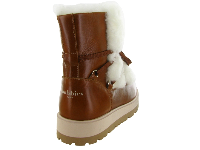 apres ski bottes fourrees - Botte de neige - femme - Cuir - Marron - Bobbies6741001_5