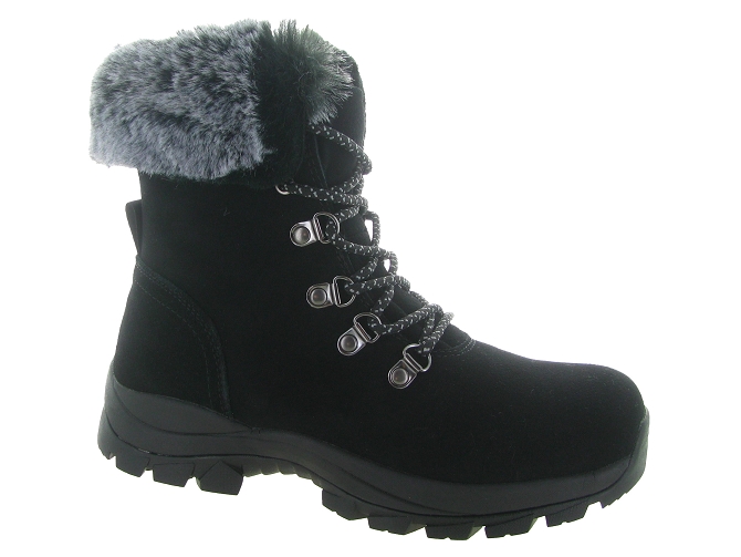 apres ski bottes fourrees -  - femme - Cuir - Noir - Hooper