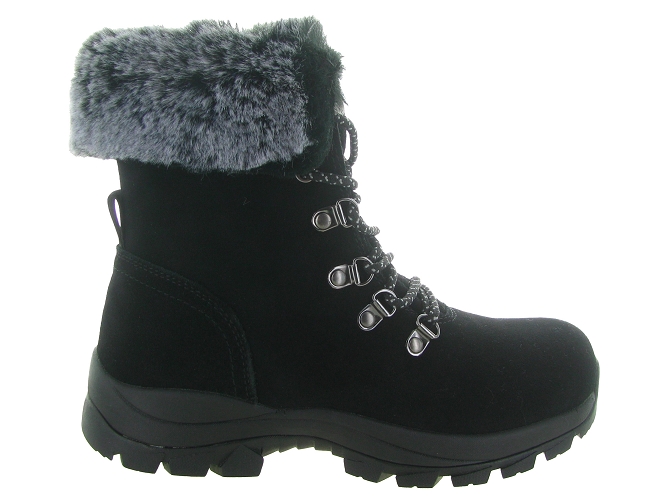 apres ski bottes fourrees -  - femme - Cuir - Noir - Hooper6743101_2