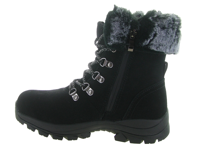 apres ski bottes fourrees -  - femme - Cuir - Noir - Hooper6743101_4