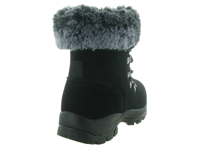 apres ski bottes fourrees -  - femme - Cuir - Noir - Hooper6743101_5