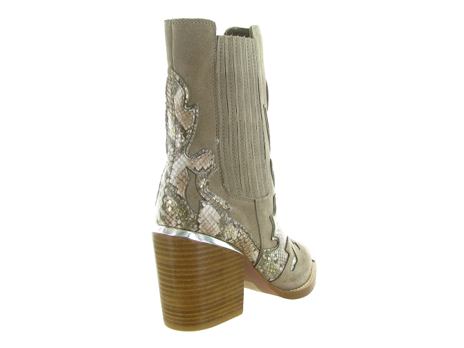 bottines et boots - Santiag - femme - Cuir - Beige - Alma en pena6743201_5