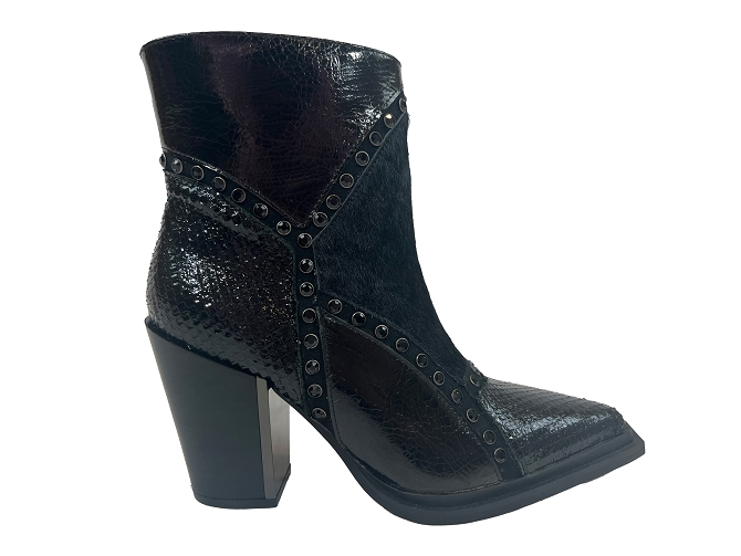 bottines et boots - Santiag - femme - Cuir - Noir - Alma en pena6743301_2