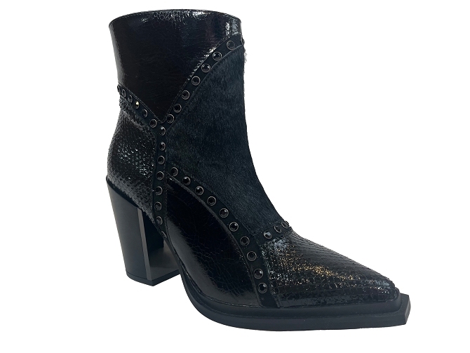 bottines et boots - Santiag - femme - Cuir - Noir - Alma en pena6743301_3