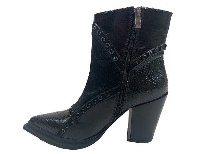 bottines et boots - Santiag - femme - Cuir - Noir - Alma en pena6743301_4