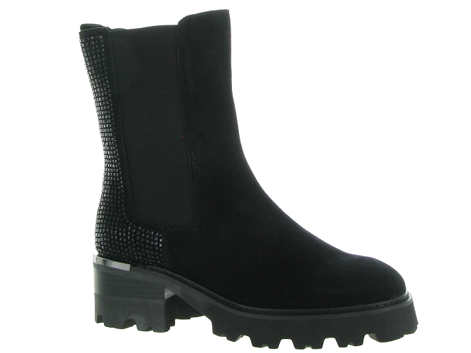 bottines et boots - Casual - femme - Cuir - Noir - Alma en pena