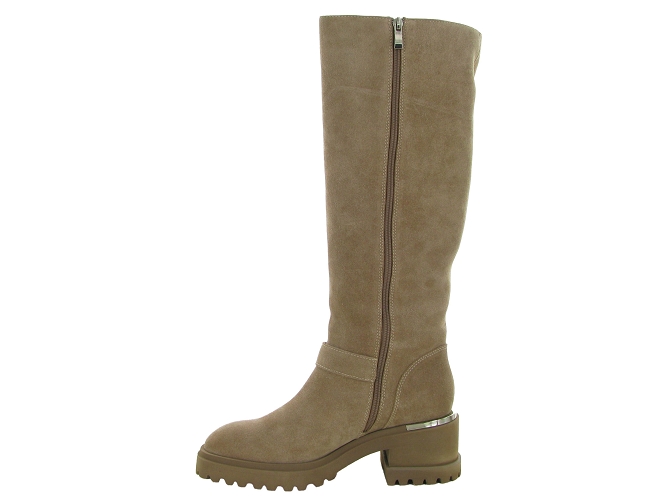 bottes - Motardes & Rock and roll - femme - Cuir - Beige - Alma en pena6743601_4