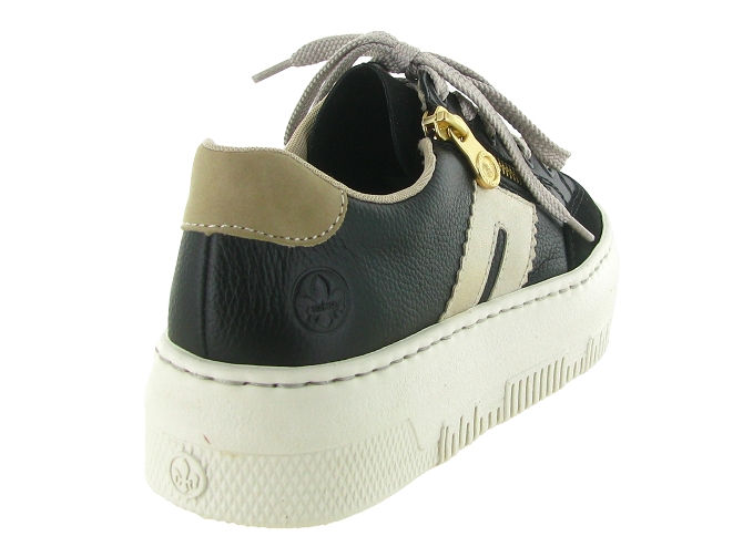 baskets et sneakers - Confort - femme - Cuir - Noir - Rieker6745601_5