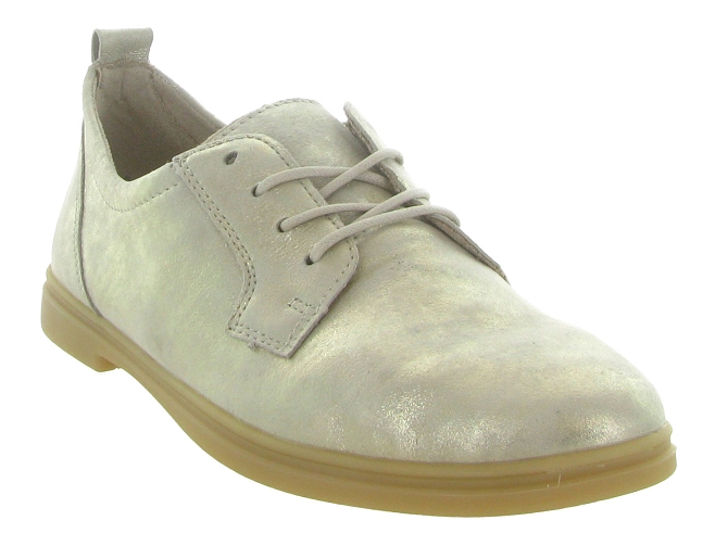 chaussures a lacets - Derby chic - femme - Cuir laminé - Or - Remonte6745801_3