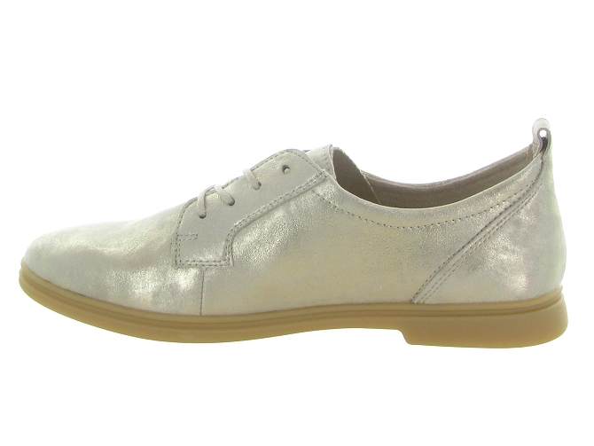 chaussures a lacets - Derby chic - femme - Cuir laminé - Or - Remonte6745801_4