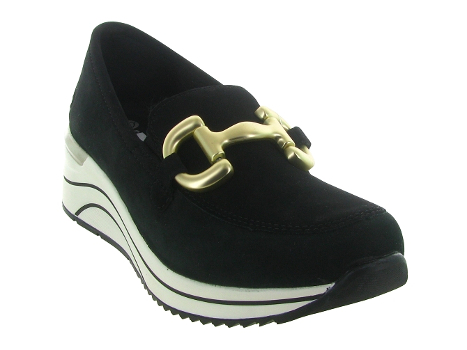 mocassins - Compensé - femme - Nubuck - Noir - Remonte6745901_3