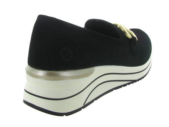 mocassins - Compensé - femme - Nubuck - Noir - Remonte6745901_5