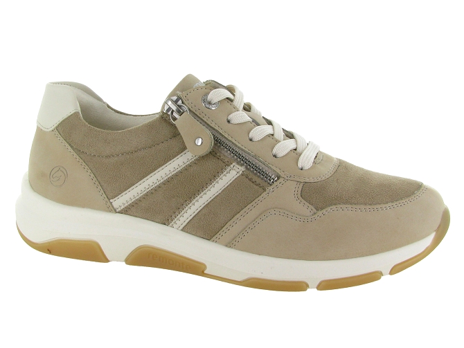 baskets et sneakers - Confort - femme - Textile - Beige - Remonte