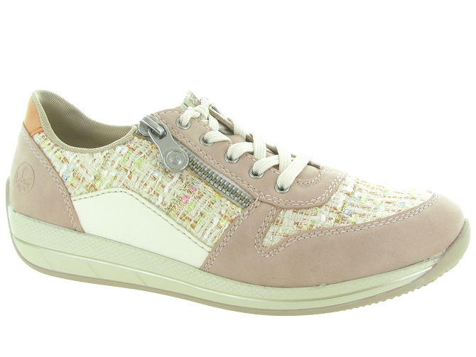 baskets et sneakers - Confort - femme - Synthétique - Rose - Rieker