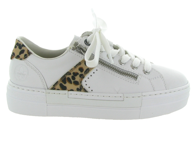 baskets et sneakers - Confort - femme - Cuir - Blanc - Rieker6748201_2