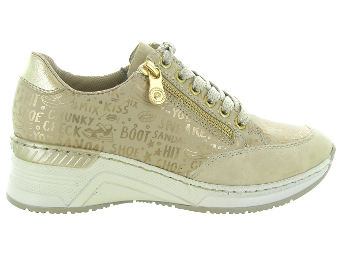 baskets et sneakers - Confort - femme - Synthétique - Beige - Rieker6748301_2