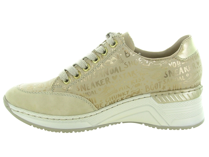 baskets et sneakers - Confort - femme - Synthétique - Beige - Rieker6748301_4