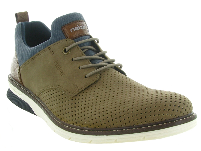 chaussures a lacets - Confort et décontracté - homme - Synthétique - Beige - Rieker6749401_3