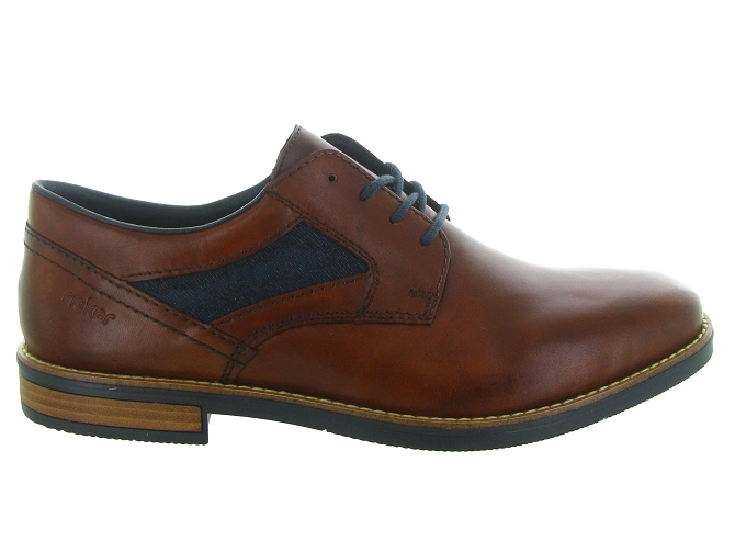 chaussures a lacets - Cérémonie - homme - Cuir - Marron - Rieker6749501_2