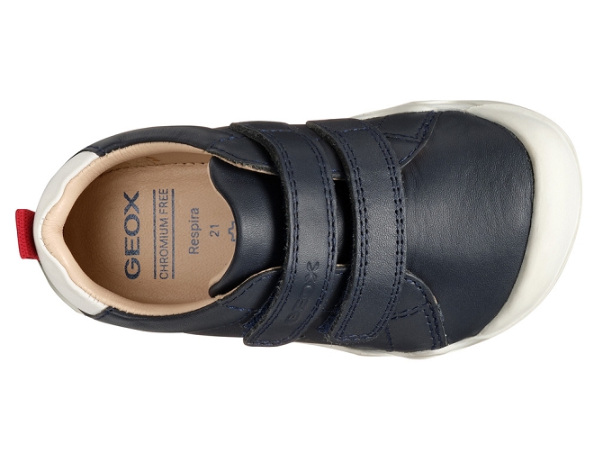 chaussures bebe du 18 au 27 - Semelle souple - bebe garcon - Cuir - Bleu Marine - Geox6755301_3