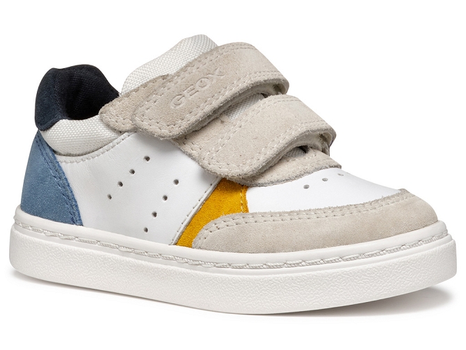 baskets et sneakers - Semelle souple - bebe garcon - Cuir - Blanc - Geox