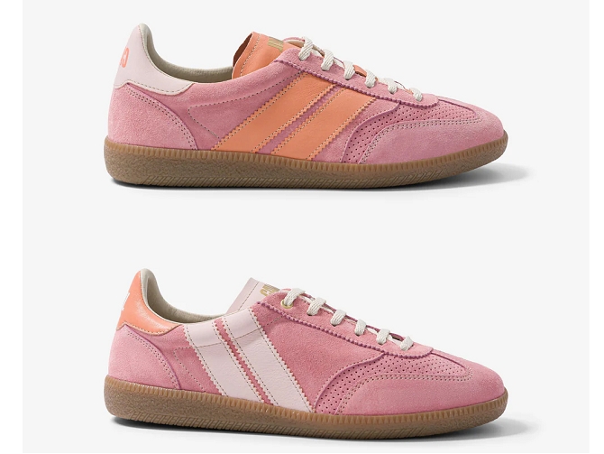 baskets et sneakers - Tendance - femme - Nubuck - Rose - Caval6759102_2