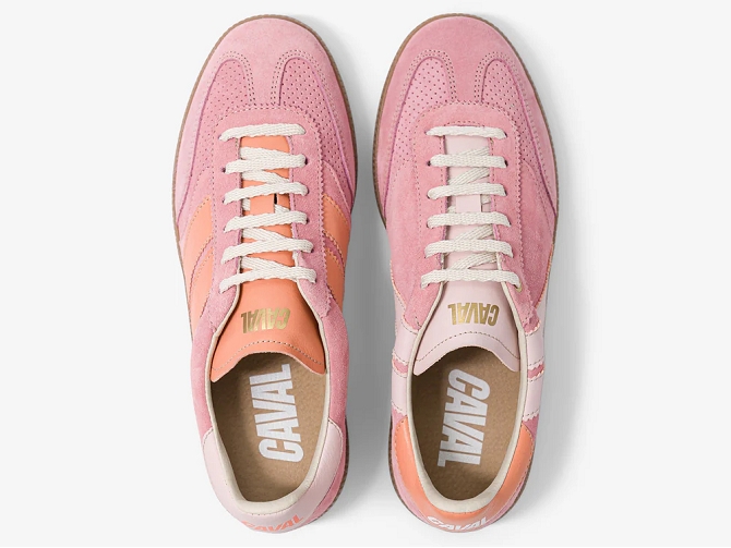 baskets et sneakers - Tendance - femme - Nubuck - Rose - Caval6759102_3