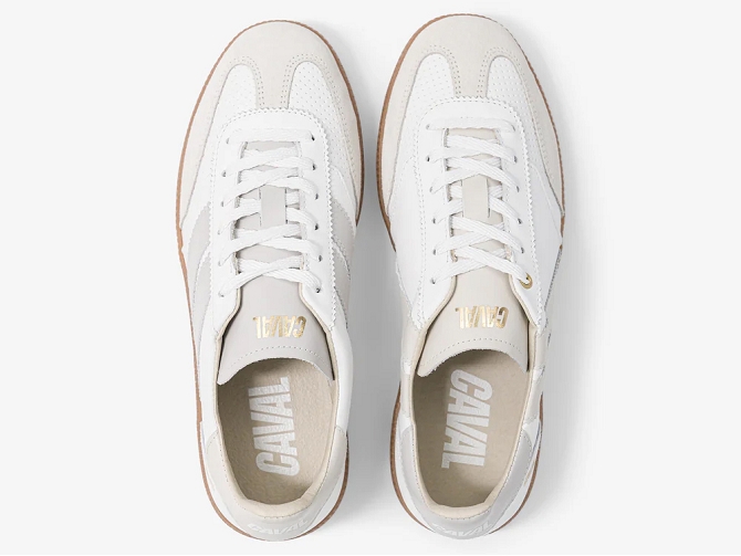 baskets et sneakers - Tendance - femme - Cuir - Blanc - Caval6759201_3