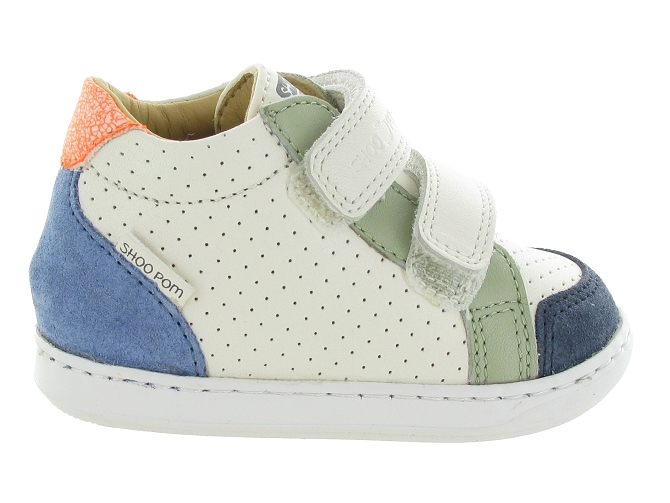 chaussures bebe du 18 au 27 - Semelle souple - bebe garcon - Cuir - Blanc - Shoo pom6762001_2