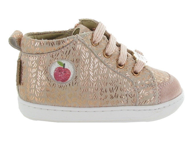 chaussures bebe du 18 au 27 - Semelle souple - bebe fille - Cuir - Rose - Shoo pom6762401_2