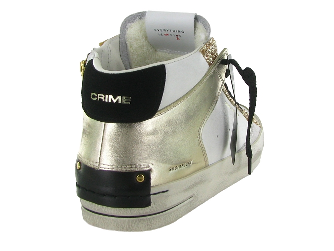 baskets et sneakers - Montante - femme - Cuir - Or - Crime london6763501_5