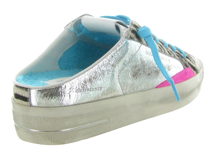 baskets et sneakers - Tendance - femme - Cuir - Argent - Crime london6763901_5