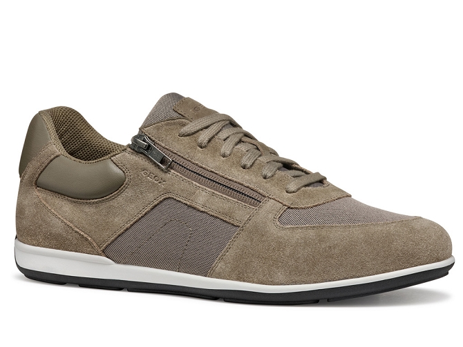 chaussures a lacets - Confort et décontracté - homme - Toile  - Gris - Geox