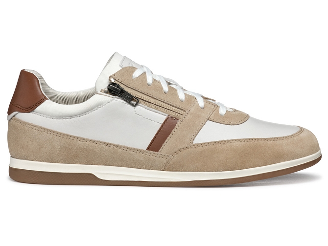 chaussures a lacets - Confort et décontracté - homme - Cuir - Beige - Geox6764601_2