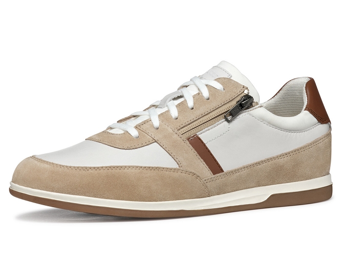 chaussures a lacets - Confort et décontracté - homme - Cuir - Beige - Geox6764601_4