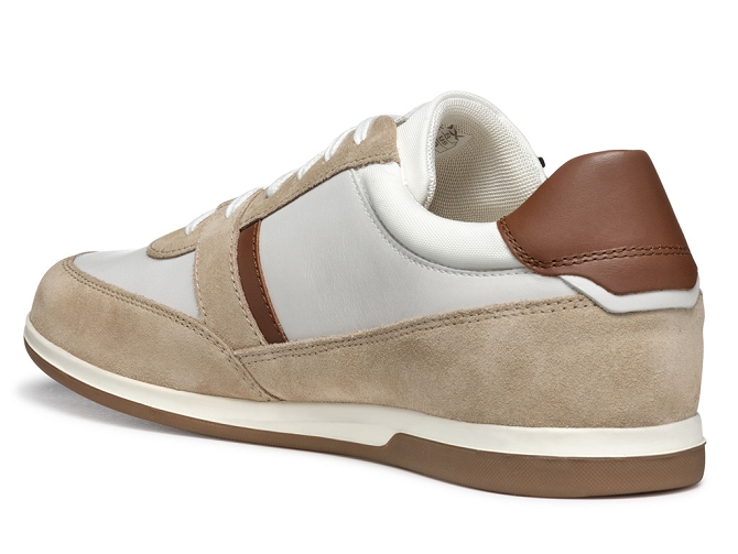 chaussures a lacets - Confort et décontracté - homme - Cuir - Beige - Geox6764601_5