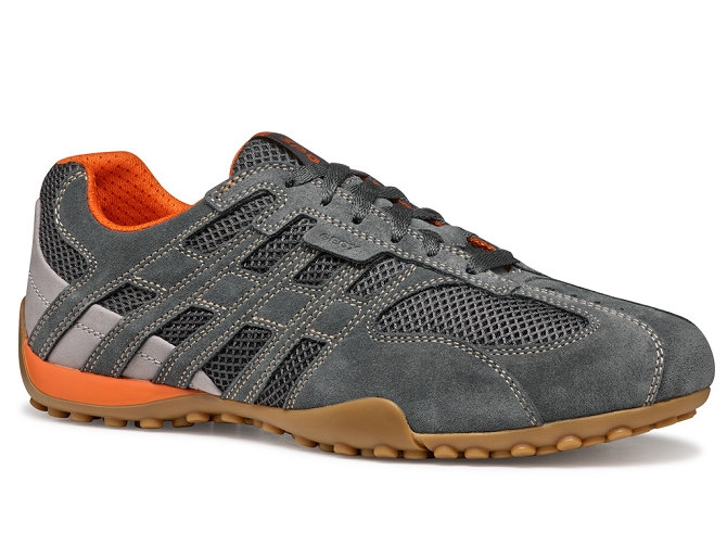 chaussures a lacets - Confort et décontracté - homme - Synthétique - Anthracite - Geox