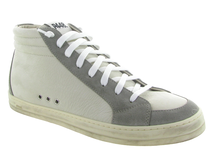 baskets et sneakers - Tendance - homme - Cuir - Gris - P448